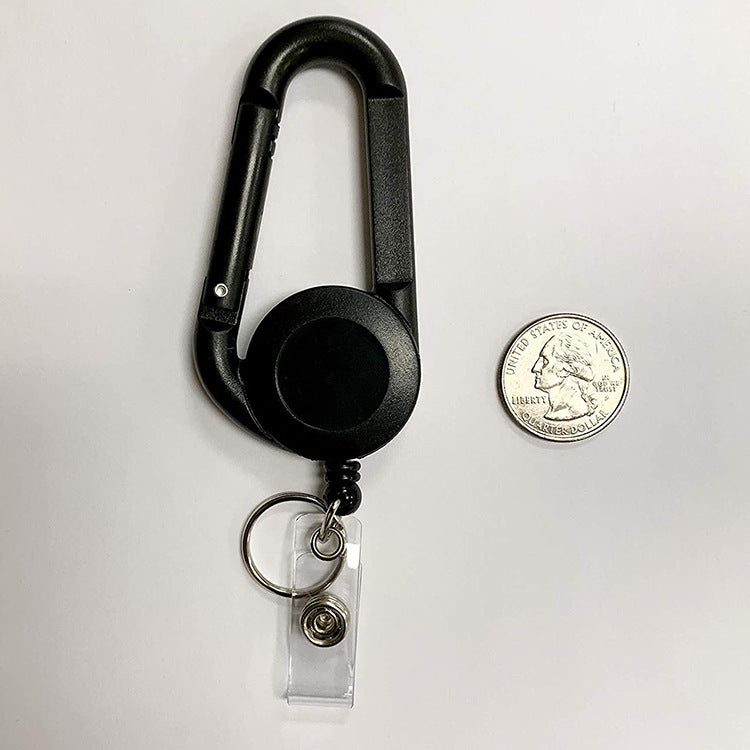 Wholesale ABS Round Carabiner Telescoping Keychain